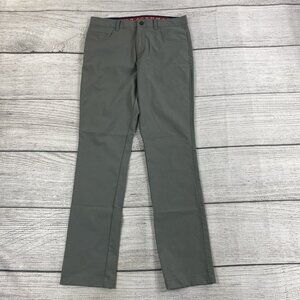 Puma Dress Pants Men Size 30 x 32 Gray Straight Leg Flat Front Trousers - NEW